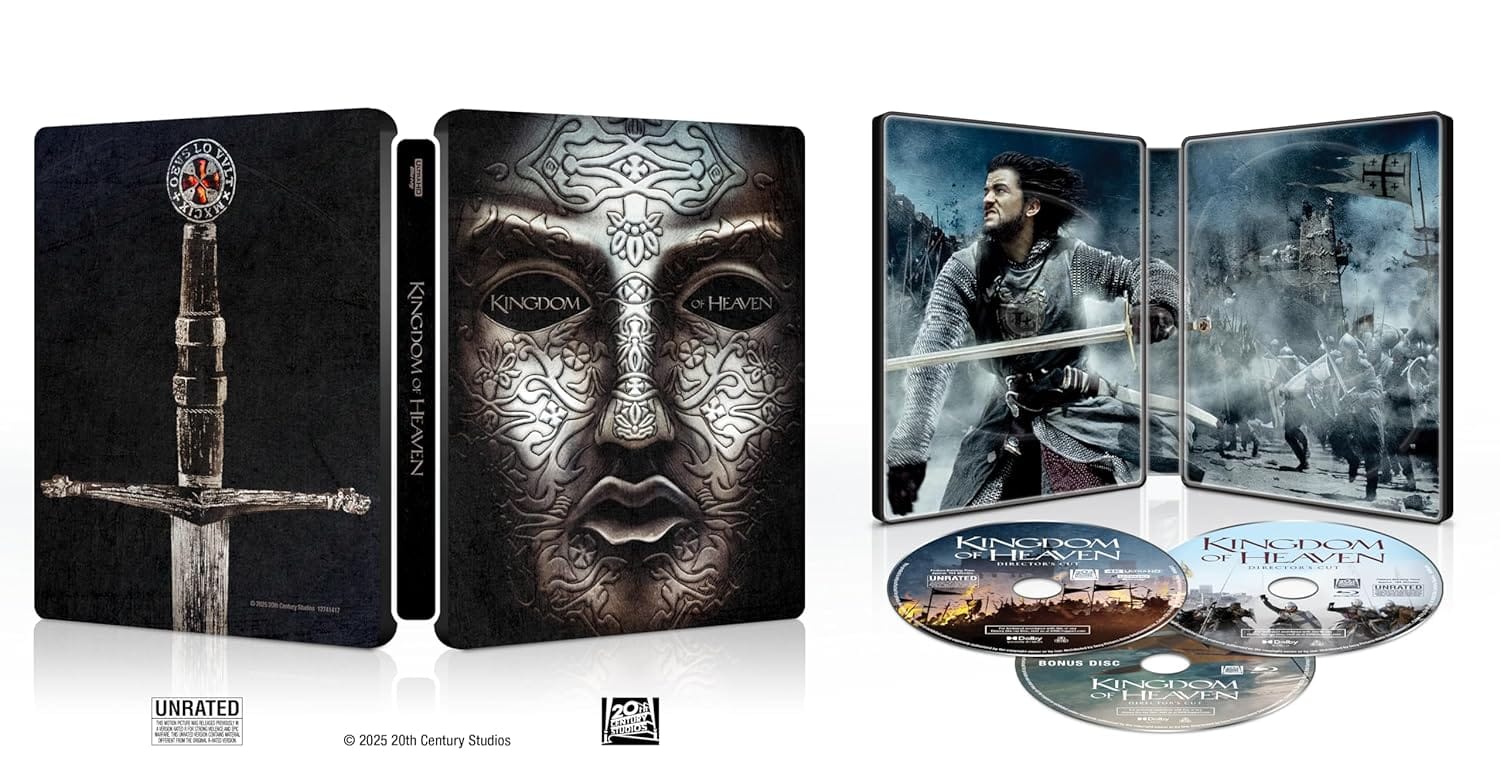 Director's Cut of Kingdom Of Heaven with this Exclusive Steelbook Edition on UHD/BD Combo + Digital