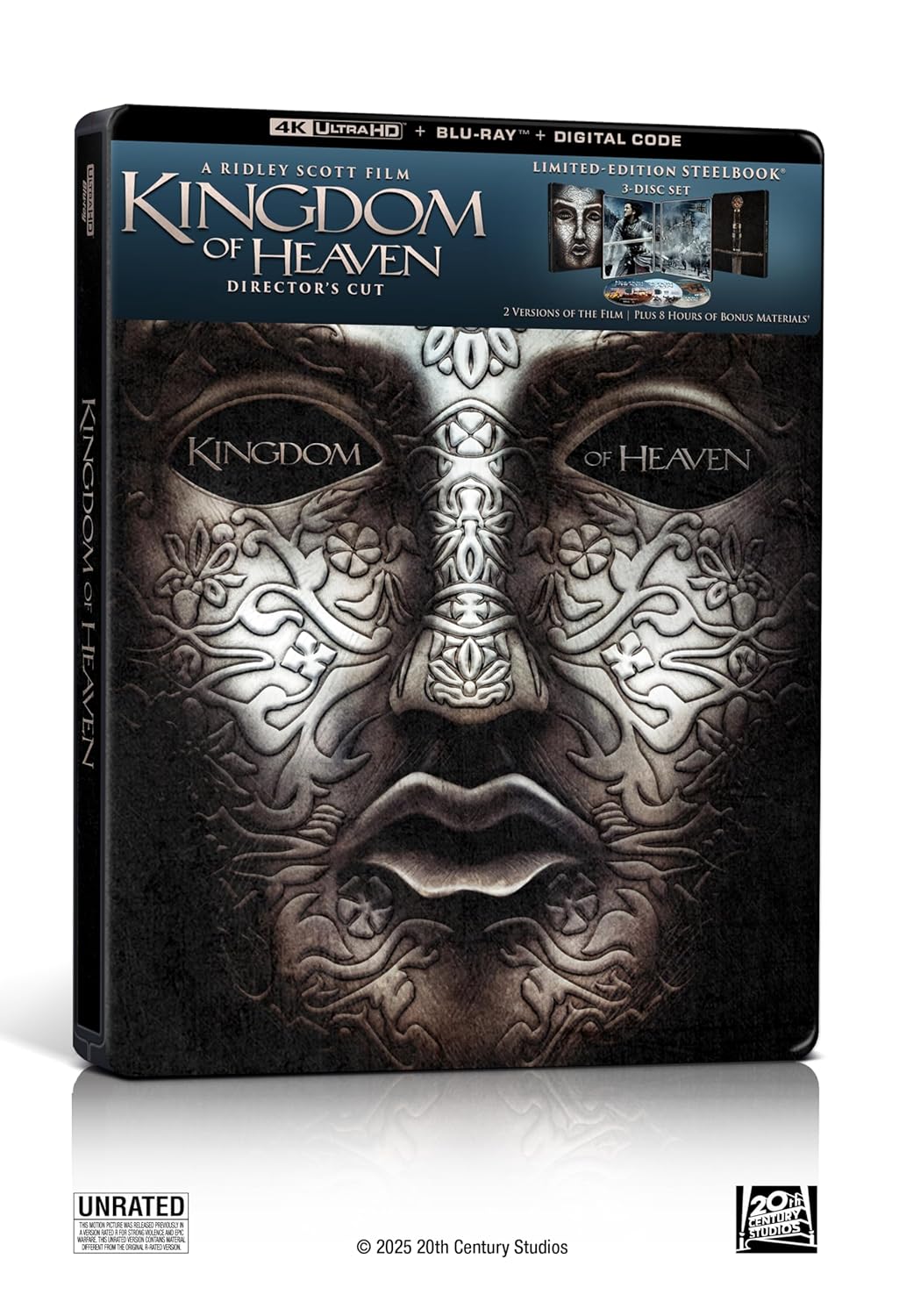Director's Cut of Kingdom Of Heaven with this Exclusive Steelbook Edition on UHD/BD Combo + Digital - Image 2